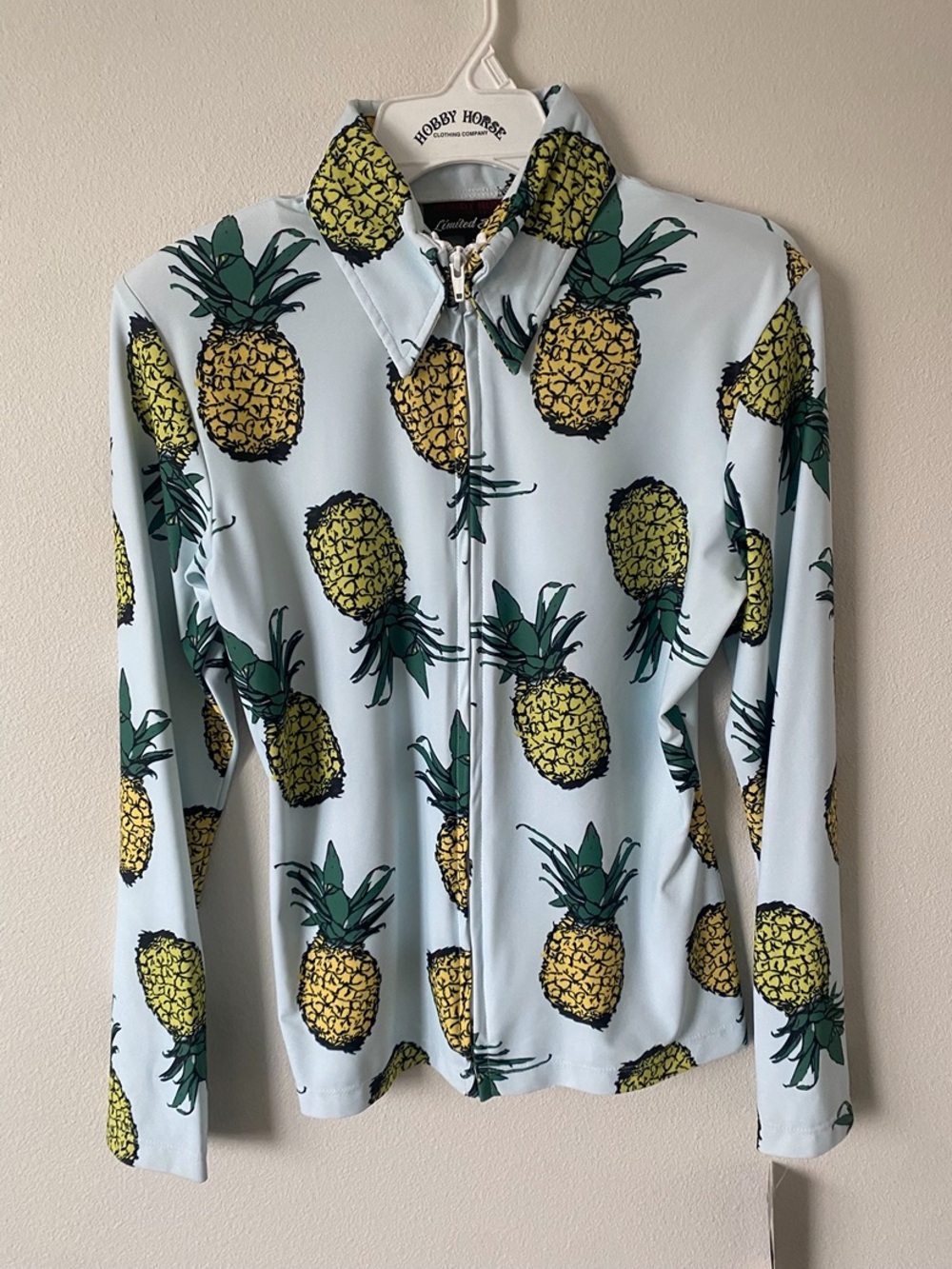 NWT Hobby Horse Lilo Pineapple Show Blouse Women’s L